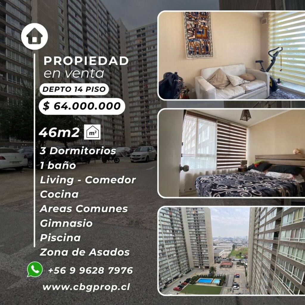 ¡Departamento a pasos de Avenida Matucana!